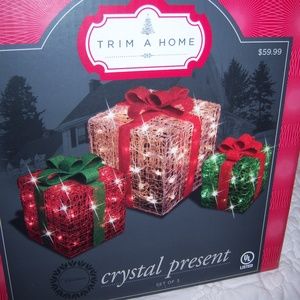 Lighted Christmas Presents Yard Decor RARE (SOLD)